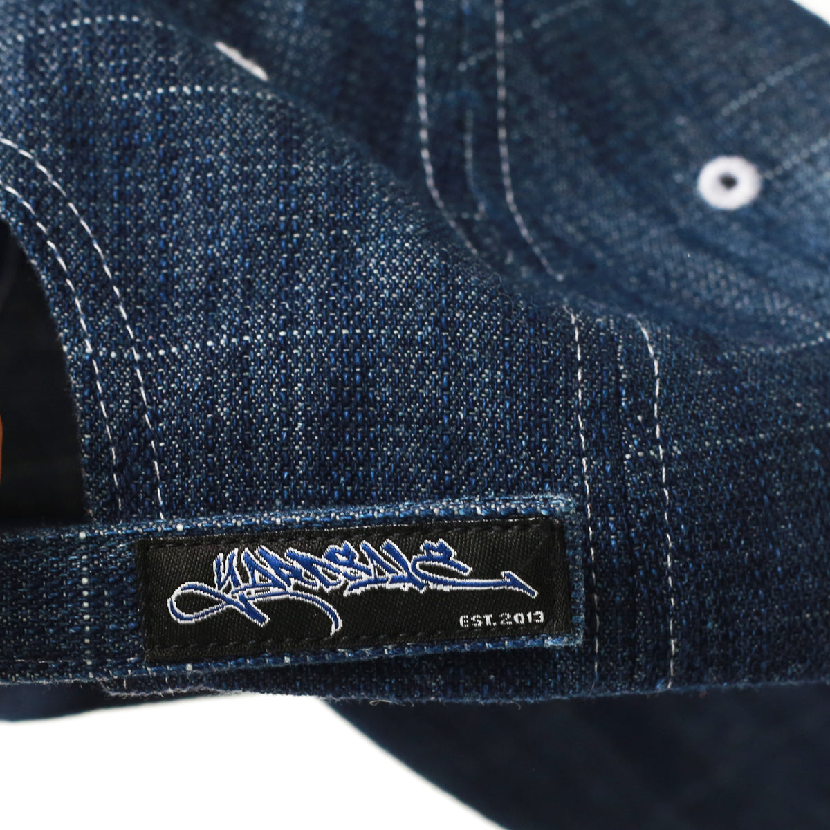 Faded Slub Denim Cap (Light Blue)