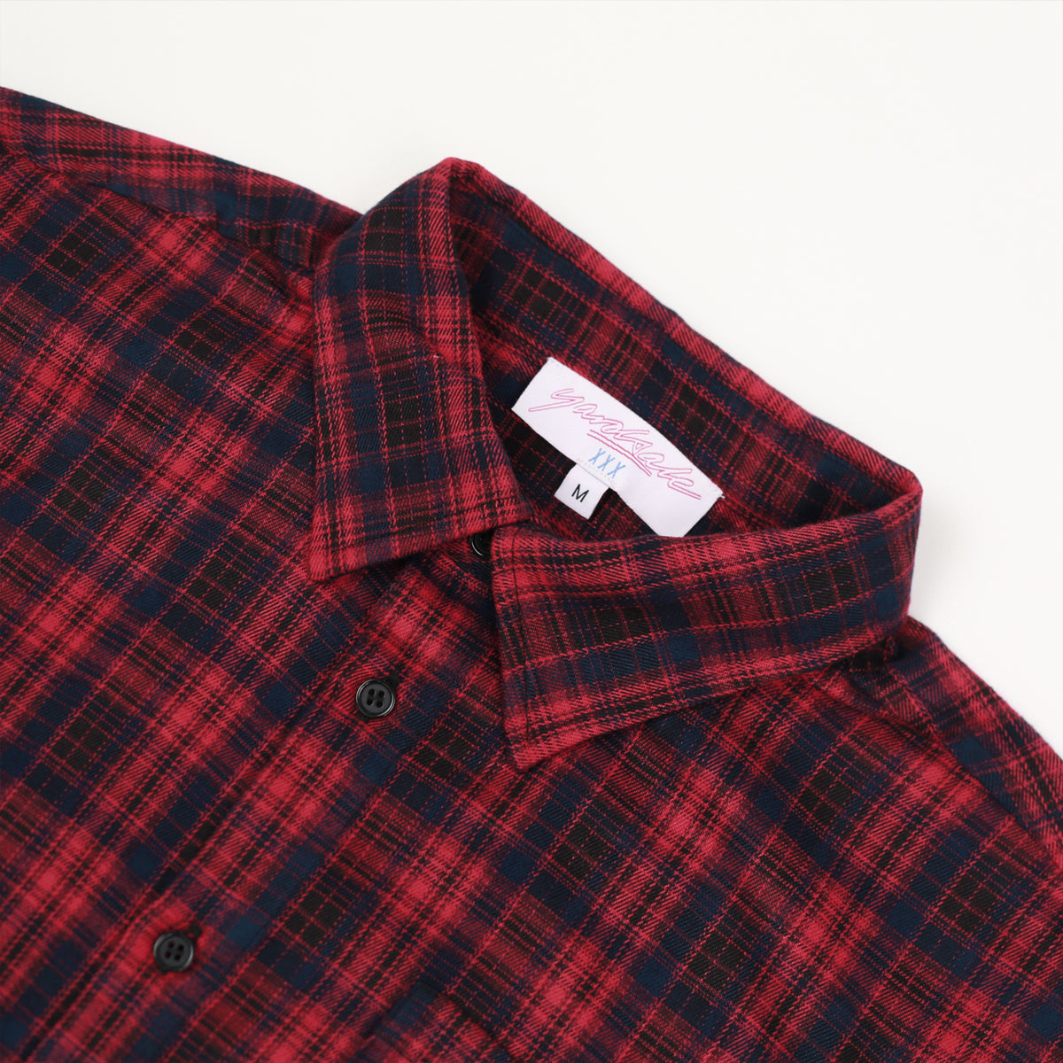 Faded Plaid Shirt (Red)