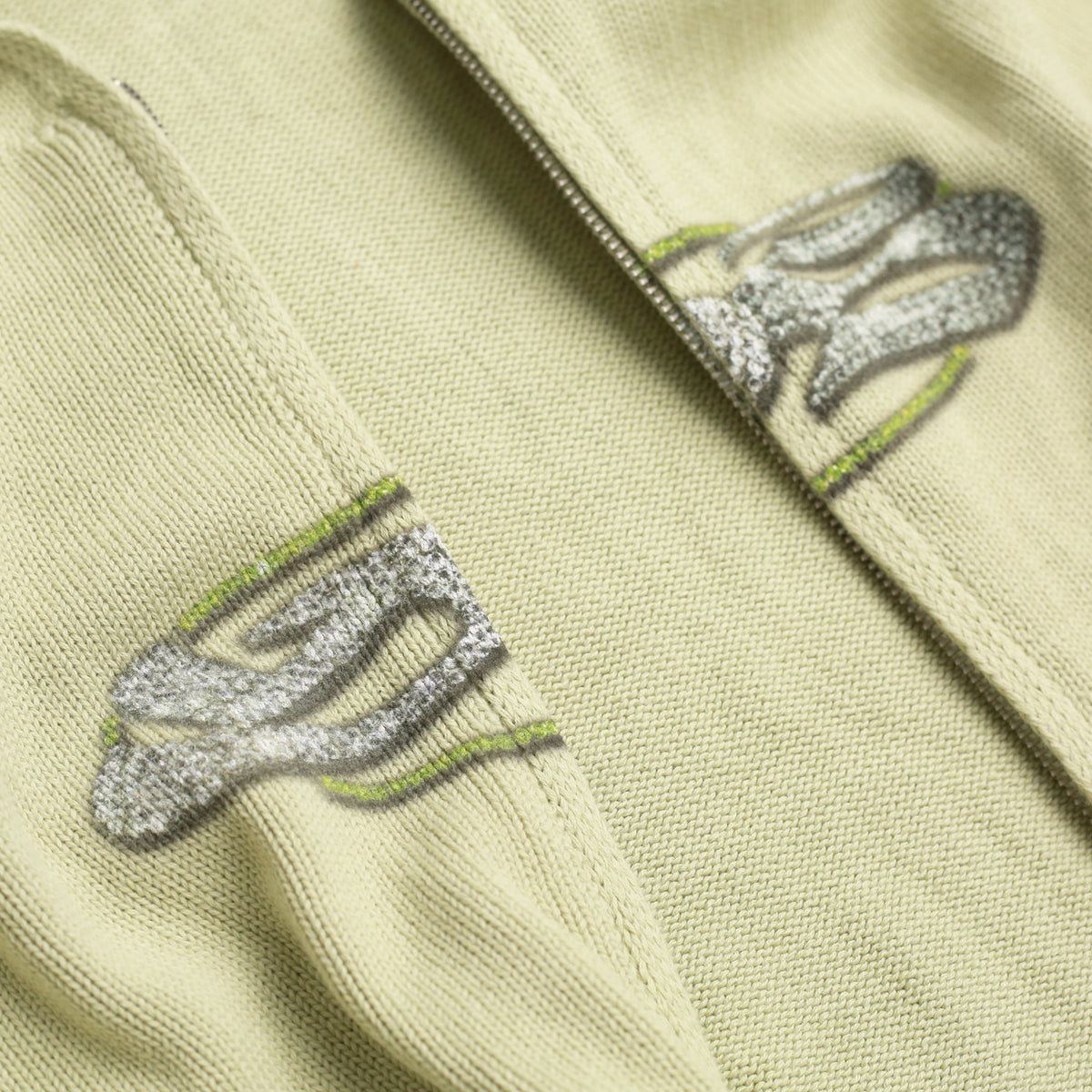 Glitz Knitted Hood (Lime)
