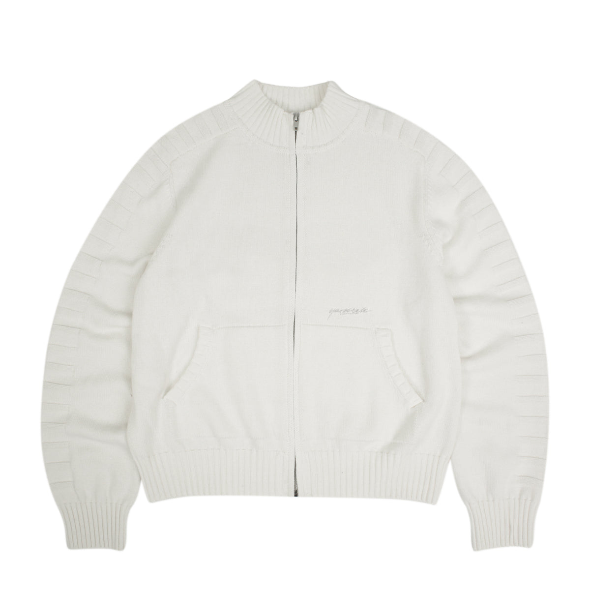 Faldo Knitted Full-Zip (Cream)
