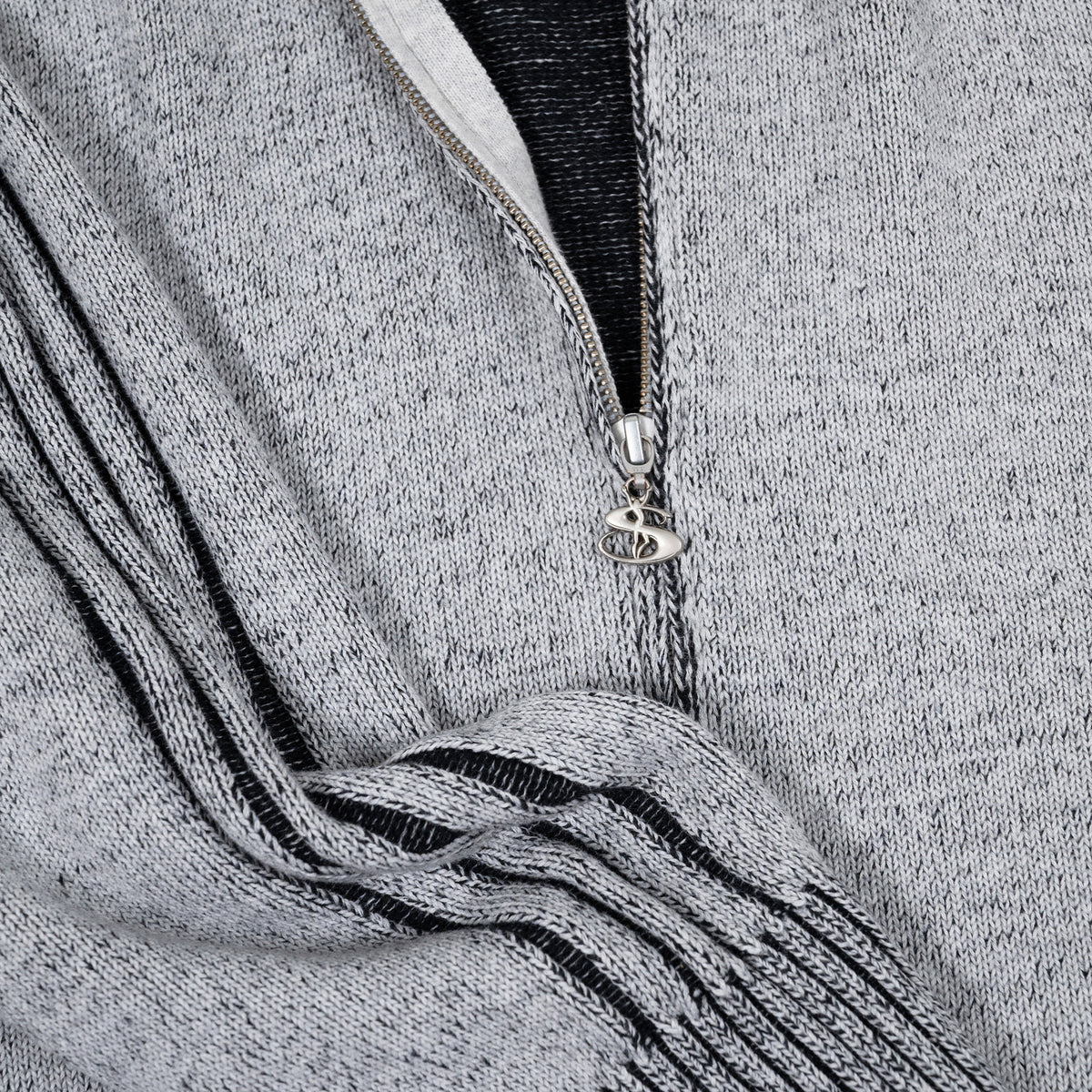Heathered Phantasy Full-Zip (Stone/Black)