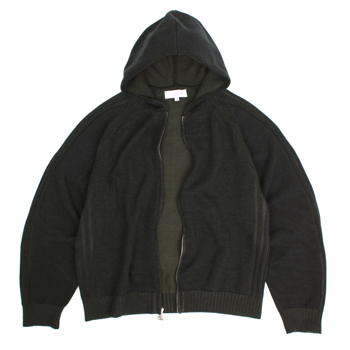 Heathered Fullzip Hood (Black)