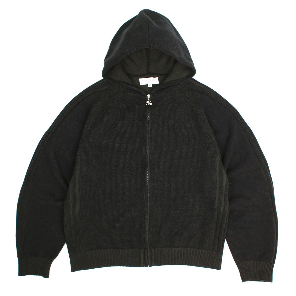 Heathered Fullzip Hood (Black)