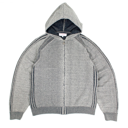 Heathered Fullzip Hood (Stone)