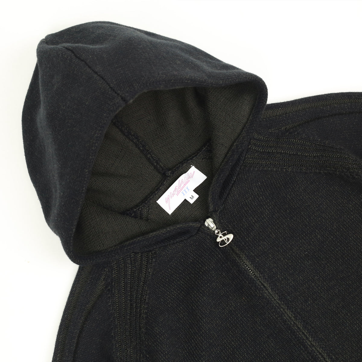Heathered Fullzip Hood (Black)