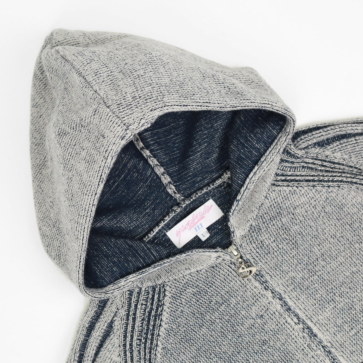Heathered Fullzip Hood (Stone)