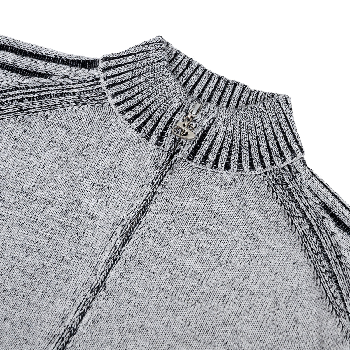 Heathered Phantasy Full-Zip (Stone/Black)