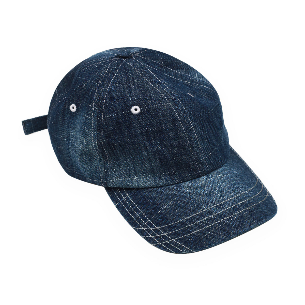 Faded Slub Denim Cap (Light Blue)