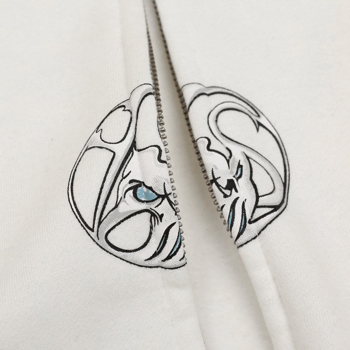 Bullseye Hood (White)