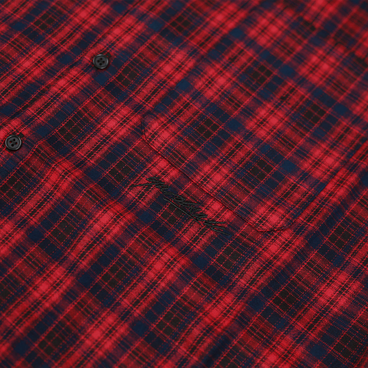 Faded Plaid Shirt (Red)