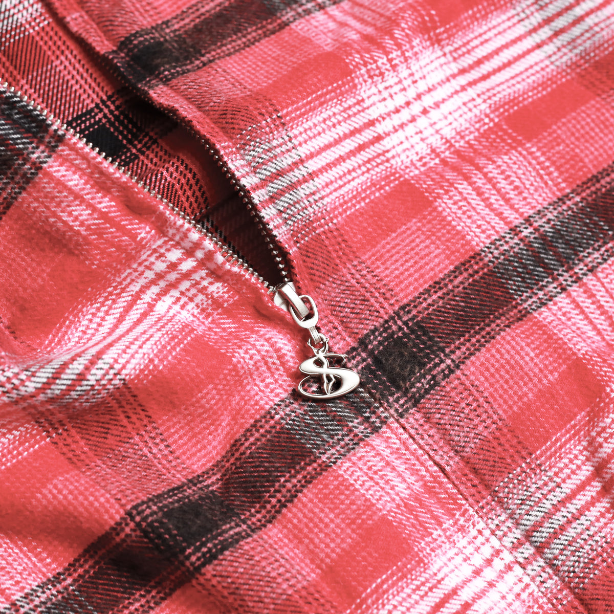 Tartan Fullzip Hood (Red)