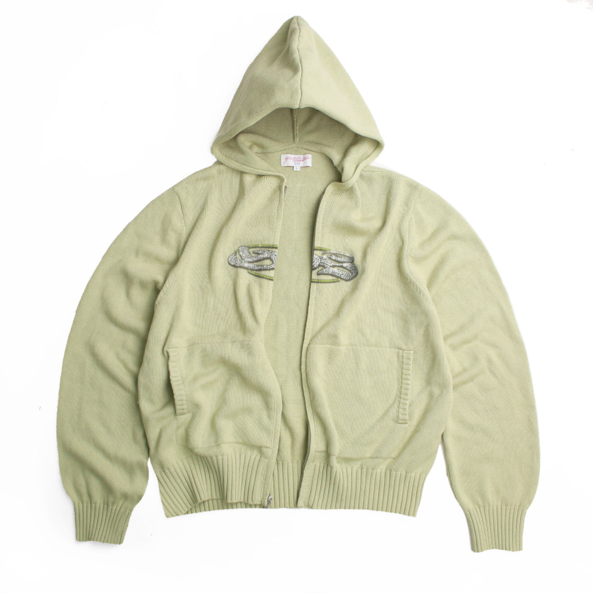 Glitz Knitted Hood (Lime)