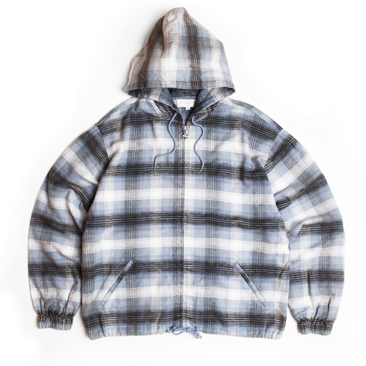 Tartan Fullzip Hood (Blue)