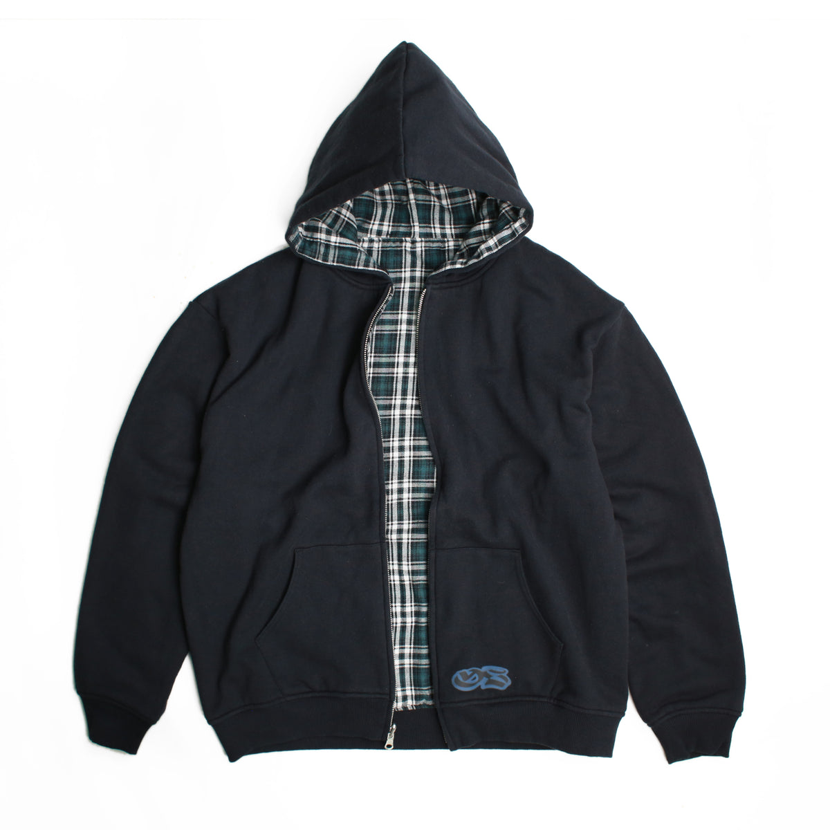 Reversible Flannel Hoodie (Green)