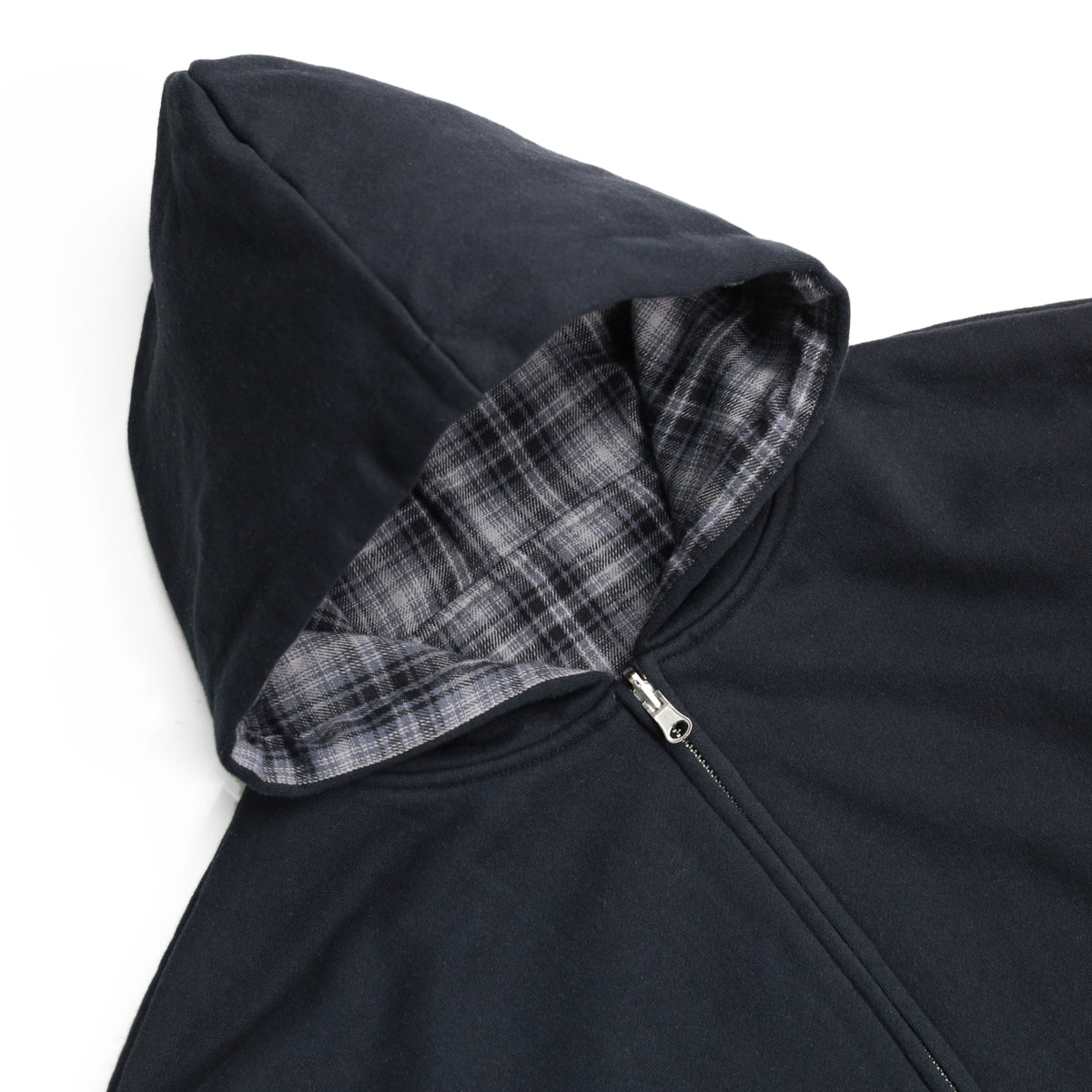 Reversible Flannel Hoodie (Grey)