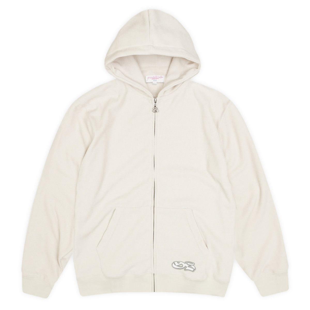 Sprayed Waffle Hood (Off-White)