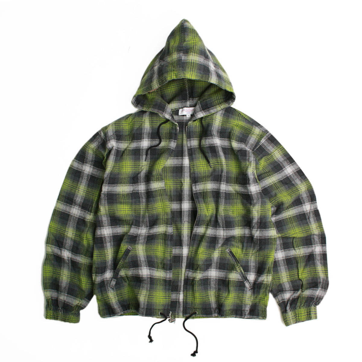 Tartan Full-Zip Hood (Green)
