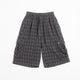 Plaid Cargo Shorts (Black/Grey)