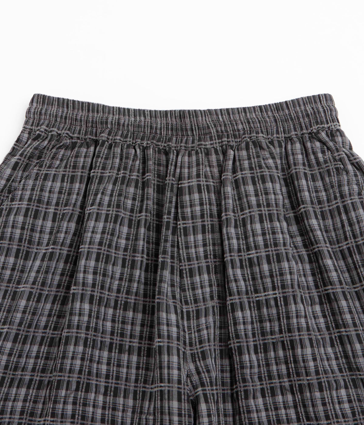Plaid Cargo Shorts (Black/Grey)