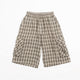 Plaid Cargo Shorts (Cream/Black)