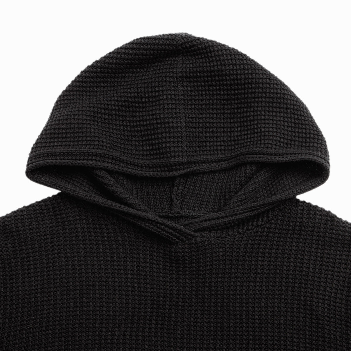 Waffle Knit Pullover (Black)