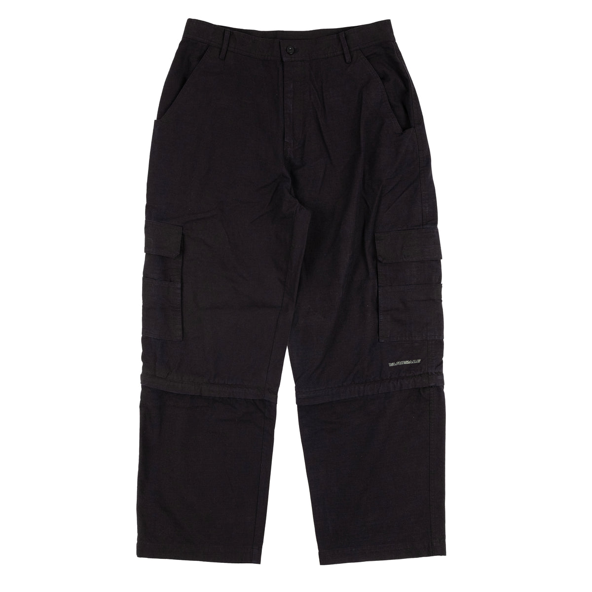 Phantasy Ripstop Cargo Zip-off Shorts (Black)