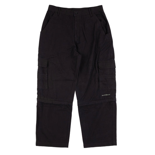Phantasy Ripstop Cargo Zip-off Shorts (Black)